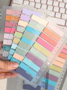 7入組混合顏色索引便簽簡單多用途易於張貼可寫索引標籤適用於學校學生、辦公室 - 彩色 - 查看 4