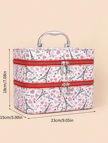 Túi trang điểm hình tháp hai lớp - Nhiều màu - Xem 3