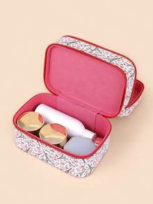 Túi trang điểm hình tháp hai lớp - Nhiều màu - Xem 4