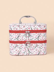 Túi trang điểm hình tháp hai lớp - Nhiều màu - Xem 6