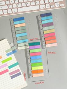 7入組混合顏色索引便簽簡單多用途易於張貼可寫索引標籤適用於學校學生、辦公室 - 彩色 - 查看 5