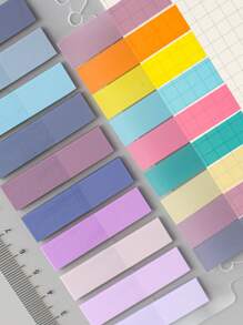 7入組混合顏色索引便簽簡單多用途易於張貼可寫索引標籤適用於學校學生、辦公室 - 彩色 - 查看 6