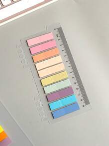 7入組混合顏色索引便簽簡單多用途易於張貼可寫索引標籤適用於學校學生、辦公室 - 彩色 - 查看 7