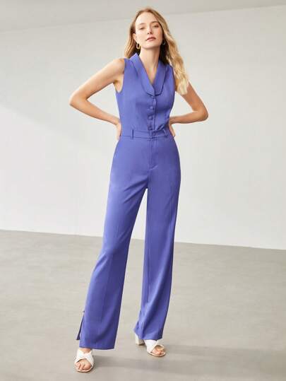 MOTF PREMIUM 粘膠混紡開衩西褲