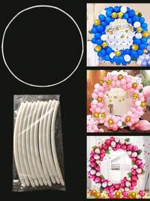 1入組0.6m Pe氣球圓環桿,塑料氣球支架桿,派對氣球支架