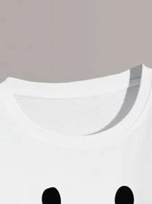 Manfinity Homme Bộ hai mảnh Nam Dây kéo Hoạt hình Giải trí - trắng - Xem 4