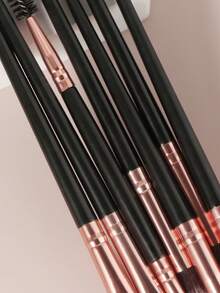 Bộ cọ trang điểm, 15 cọ trang điểm đa năng cổ điển, Bộ cọ, Bộ cọ trang điểm, Bộ cọ trang điểm, Bộ trang điểm hoàn chỉnh, Bộ cọ trang điểm, Bộ trang điểm hoàn chỉnh, Bộ cọ, Bộ cọ trang điểm, Bộ quà tặng trang điểm - màu đen - Xem 5