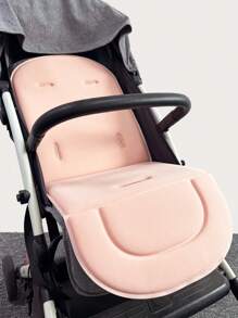 Baby Solid Color Fabric Stroller Cushion - Dusty Pink - View 4