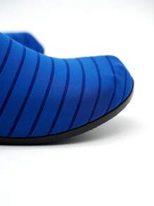 Giày thể thao họa tiết kẻ sọc cho nam, Vớ polyester Aqua thể thao ngoài trời - Xanh đậm - Xem 5