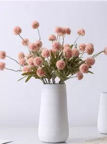 1 pièce Bouquet de fleurs artificielles de pissenlit à 5 têtes de couleurs d'automne pour la décoration de la salle de séjour et de la table à manger, Saint-Valentin, cadeaux, anniversaire, remise de diplôme, décoration d'automne