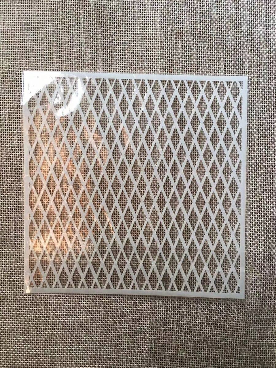 1 Pieza Plantilla De Dibujo De Rombo Blanco De Plástico De 5 Pulgadas - Blanco - Ver 1