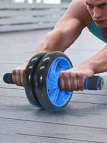 1pc Ab Wheel Roller For Abdominal And Stomach Exercise - Blue - View 3