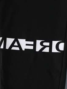 SHEIN 青少年男孩字母印花T恤和運動長褲 - 彩色 - 查看 3