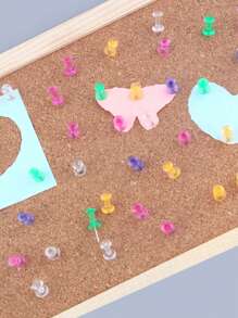 Motarro* 40pcs Mixed Color Thumbtack, Basics Easy To Use Picture Pin For School - Multicolor - View 1