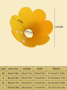 1pc Flower Shaped Random Pet Recovery Collar For Dog And Cat For Prevent Licking - Multicolor - View 2