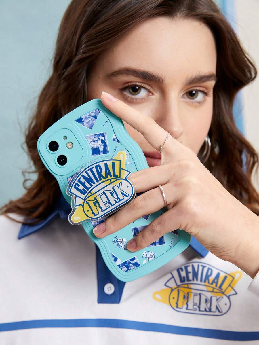 FRIENDS X SHEIN Letter Graphic Phone Case - Multicolor - View 1