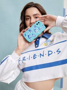 FRIENDS X SHEIN Letter Graphic Phone Case - Multicolor - View 4