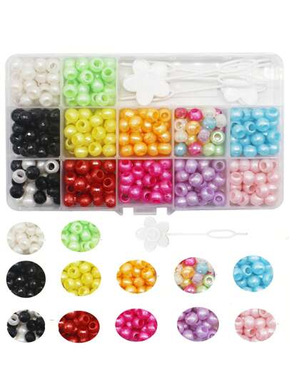 CECILLIA WIG 365 قطعة من أحجار التزيين بألوان متعددة للأطفال على شكل خرزات مغلقة للاحتفالات، الرحلات اليومية، واستخدامات الربيع، خرزات الشعر الماكروبوروس المقطوعة بشكل حلقات شعر، ومشابك الشعر، مجموعة ألوان متعددة من حلقات الضفائر، وعلبة تخزين الحلقات.رمضان