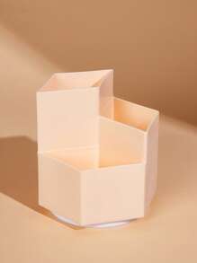 SHEIN Basic living BASIC LIVING 1 Công cụ tổ chức trang điểm có thể xoay cho Vanity/Phòng tắm/Văn phòng - Màu Hồng  San hô - Xem 2