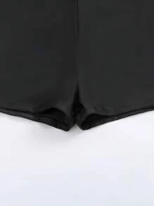 SHEIN Swim Tropical Print Halter Swim Dress Summer Beach - Multicolor - View 4