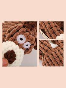 1pc Cartoon Donkey Shaped Squeaky Rope Dog Chew Toy, Interactive Pet Training Toy