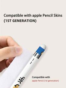 3 piezas con estampado de figura y letra PVC Bolígrafo stylus Pegatina compatible con Apple Pencil 1er - Multicolor - Ver 6