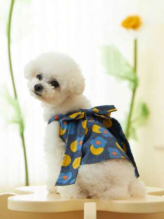 1件宠物牛仔效果背心