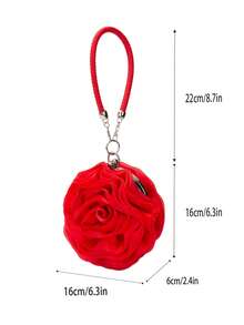 Thiết kế hoa Túi mới lạ Mini Lime Red Clip Top - Màu Hoa hồng đỏ - Xem 5