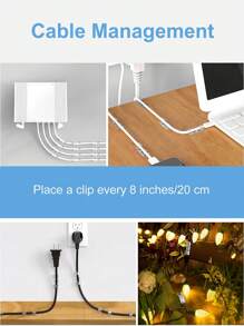 20 chiếc kẹp cố định dây rõ ràng - Trong sáng - Xem 9