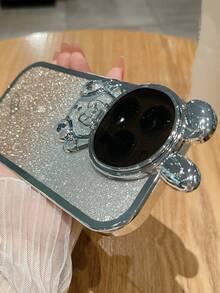 Funda para móvil con dibujos animados con diseño de conejo brillante - Multicolor - Ver 2