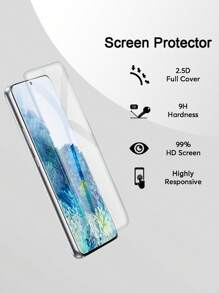 2 miếng kính cường lực trong suốt bảo vệ màn hình điện thoại tương thích với Samsung, phủ toàn diện, dễ lắp đặt, độ nét cao, trong suốt, không có bong bóng, chống trầy xước và vỡ, độ nét cực cao, quà tặng cho sinh nhật/lễ Phục sinh/ngày tổng thống/giáng sinh/gia đình/bạn bè/con trai/con gái - Trong sáng - Xem 3