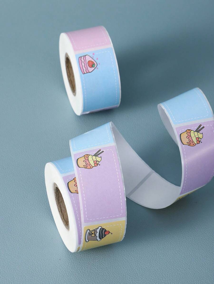 280 Cái/Cuộn Kem Hoa Văn Nhãn Dán Dễ Thương Đa Năng Viết Nhãn Dán Cho Văn Phòng, Trường Học, Gia Đình - Nhiều màu - Xem 1