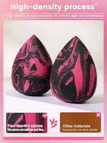 2pcs/Set Makeup Sponges, Makeup, Inexpensive, Room Decor, Vanity, Travel, Bedroom, Makeup Accessories, Powder Puff, Makeup Sponge, Loose Powder Puff, Makeup Sponge, Inexpensive, Christmas Gift, Cosmetics, Makeup Tools, Affordable, Gift, Women's Gift, Christmas Gift - Multicolor - View 6