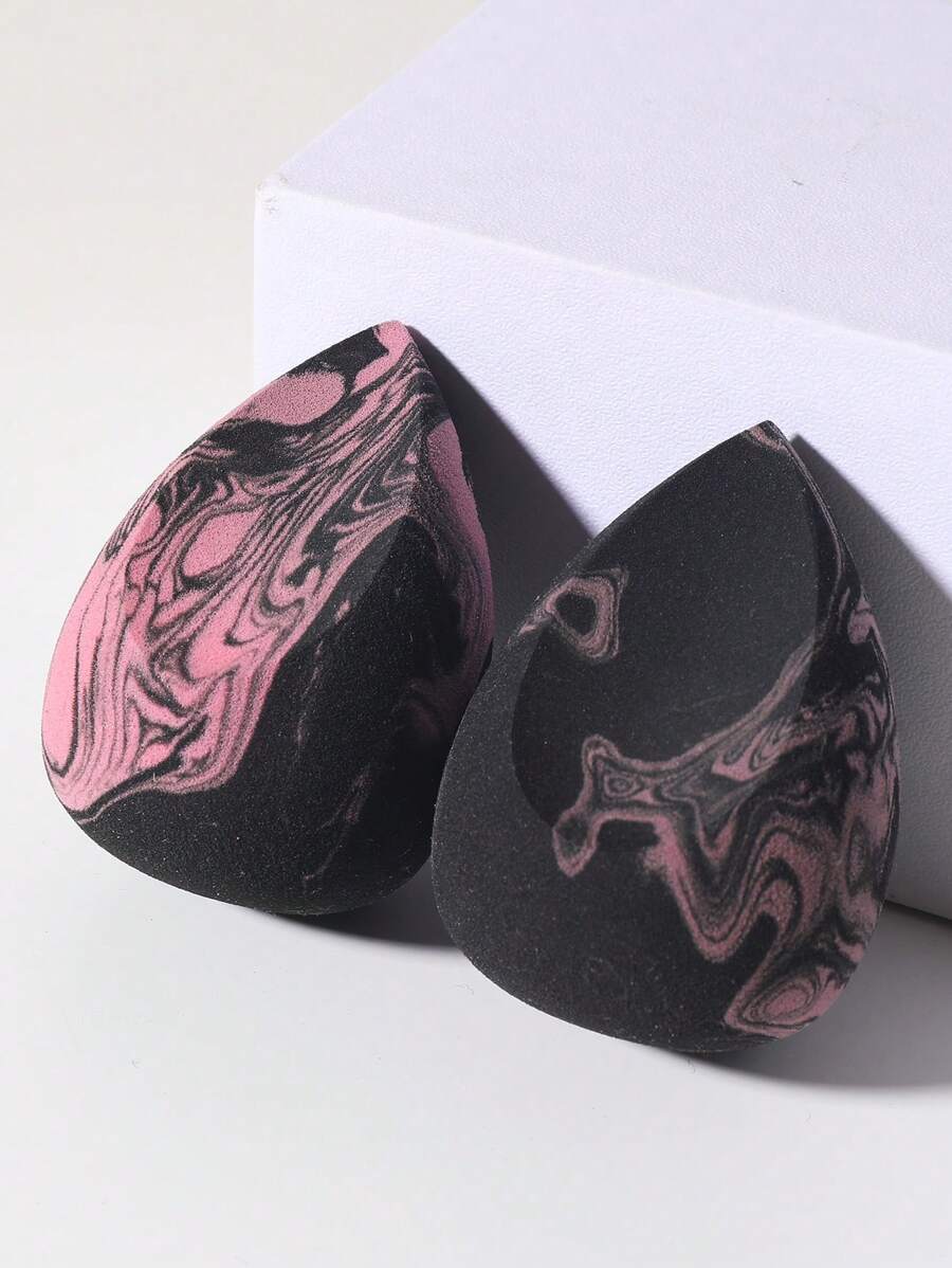2pcs Makeup Sponges, Suitable For Cream And Powder Products - Multicolor - View 1