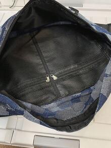 Riñonera extragrande Riñonera vaquera color combinado - Azul - Ver 4