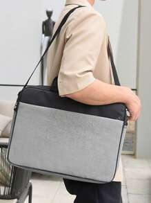 笔记本电脑包 男女通用 简单单肩包 教室笔记本电脑包 教室包 教师收纳包 教室收纳包 返校用品 学校用 平板电脑用 返校用品 笔记本电脑保护套 笔记本电脑内胆包 笔记本电脑包和保护套 学校必需品 - 灰色 - 查看 7