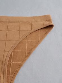 Plus 3pack Solid Panty - Multicolor - View 5