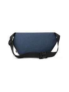 1pc Color Block Release Buckle Decor Running Bag - Blue and White - View 2