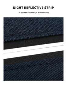 1pc Color Block Release Buckle Decor Running Bag - Blue and White - View 8