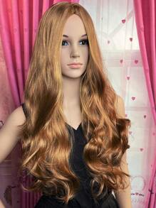 Long Body Wave Synthetic Wig - Light Brown - View 6