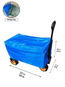 1pc Waterproof Camping Cart Cover - Blue - View 5