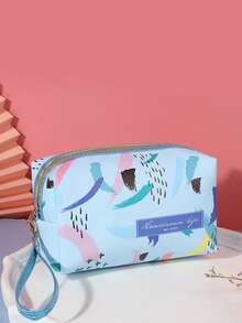 1個具創意塗鴉印花設計的化妝包 - 彩色 - 查看 1