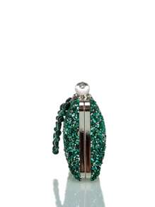 Túi hộp mini đính đá & đá Rhinestone trang trí quyến rũ, quà tặng Ngày của Mẹ cho Mẹ - Màu xanh lá cây đậm - Xem 4