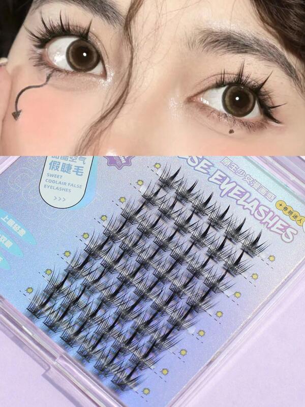 Manga Lashes, 1box Faux Mink Individual Eyelashes SHEIN USA