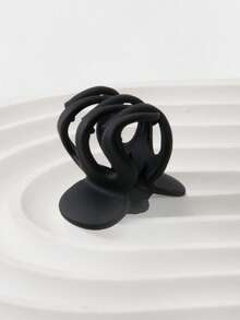 3 piezas Garra de pelo unicolor - Negro - Ver 3