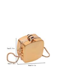 Mini Box Bag Chain - Gold - View 3