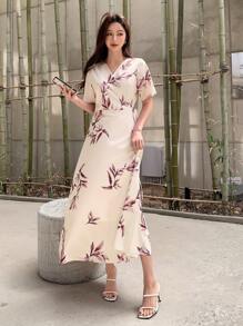 DAZY 印花側打結洋裝 - 淺粉色 - 查看 8