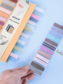 8 件混色粘性索引标签，简易多用途索引垫，用于页面标记、分类文件、学校用品、返校 - 彩色 - 查看 4