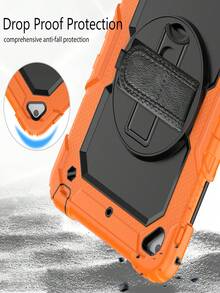 Funda de silicona compatible con iPad con tira - Naranja - Ver 8