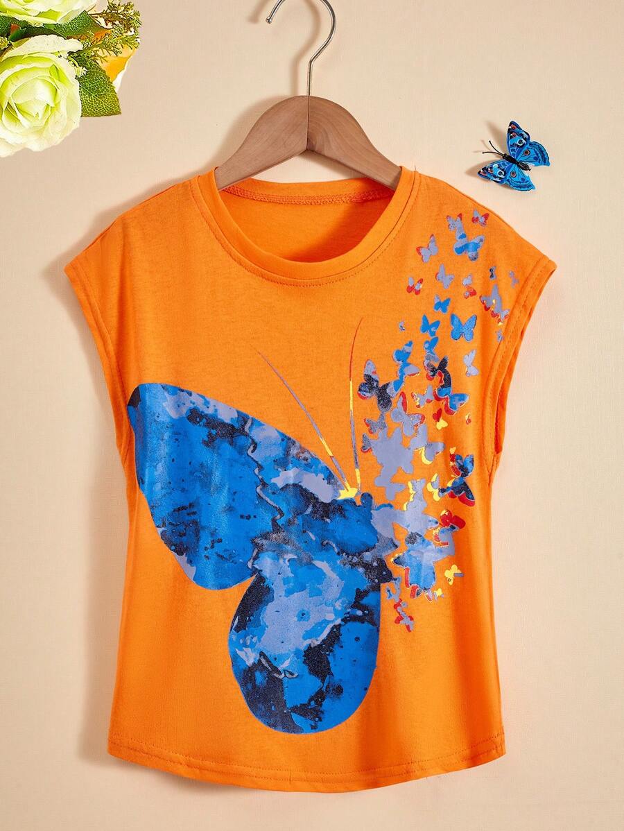 Tops con gái Loại bướm Giải trí - trái cam - Xem 1